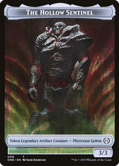 Phyrexian Goblin // The Hollow Sentinel Double-Sided Token [Phyrexia: All Will Be One Tokens] | Odin's Place