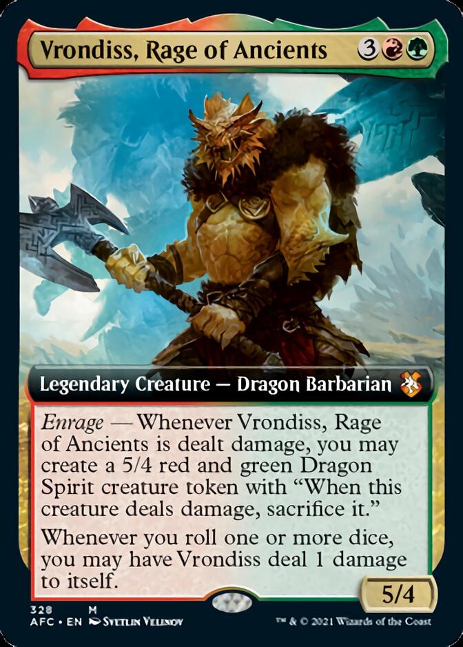 Vrondiss, Rage of Ancients (Extended Art) [Dungeons & Dragons: Adventures in the Forgotten Realms Commander] | Odin's Place