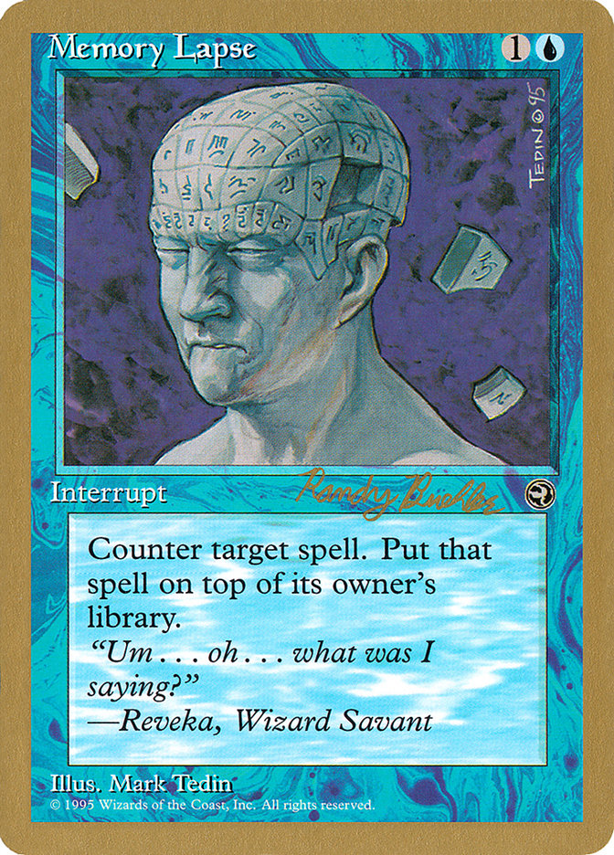 Memory Lapse (Randy Buehler) [World Championship Decks 1998] | Odin's Place