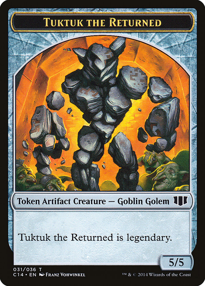 Daretti, Scrap Savant Emblem // Tuktuk the Returned Double-Sided Token [Commander 2014 Tokens] | Odin's Place
