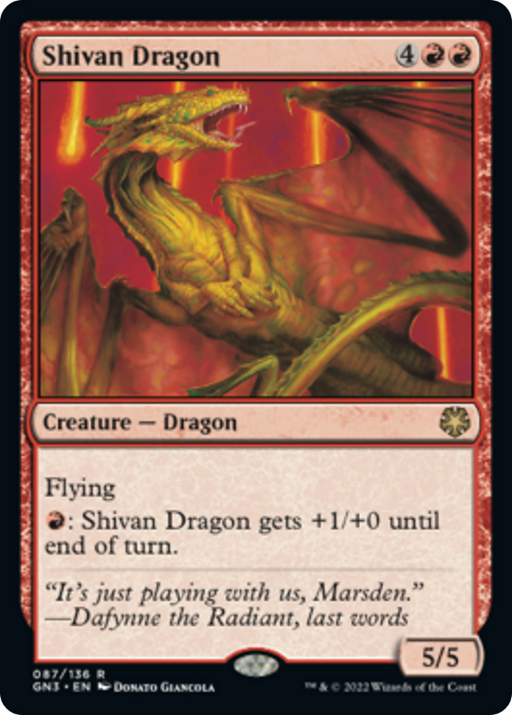 Shivan Dragon [Game Night: Free-for-All] | Odin's Place