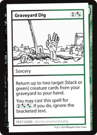 Graveyard Dig (2021 Edition) [Mystery Booster Playtest Cards] | Odin's Place