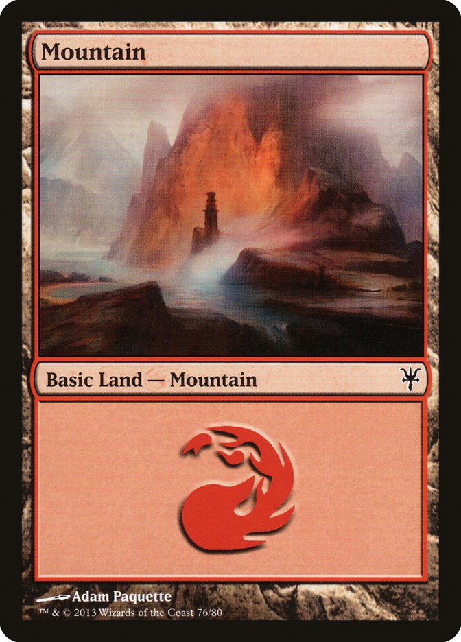 Mountain (76) [Duel Decks: Sorin vs. Tibalt] | Odin's Place