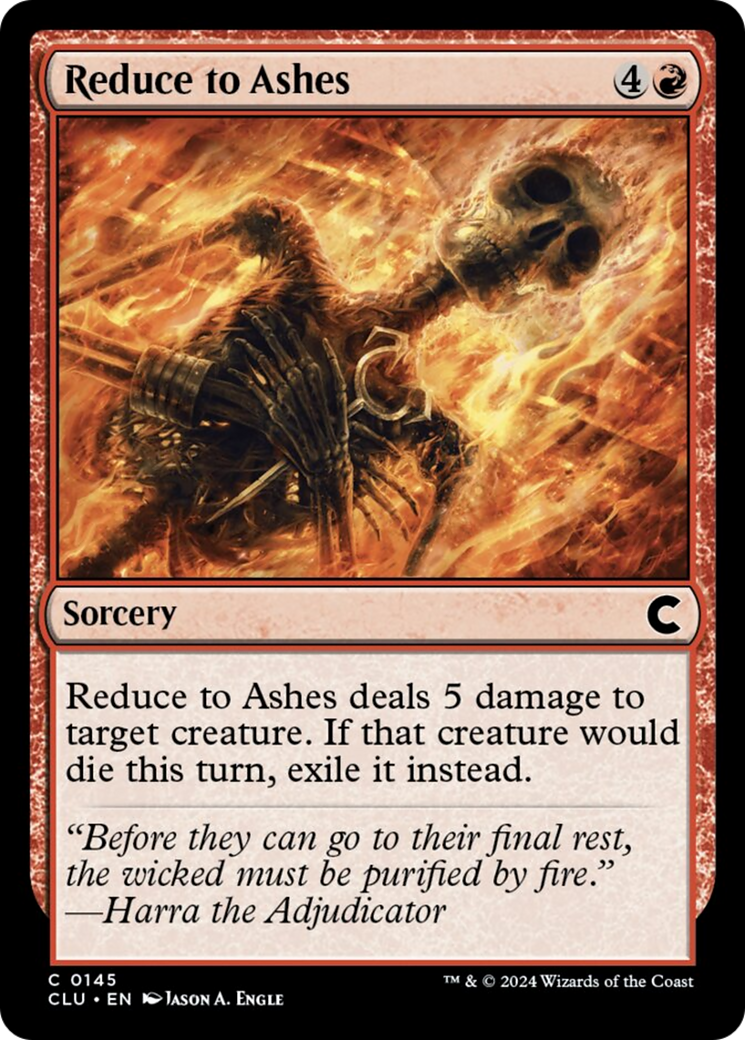 Reduce to Ashes [Ravnica: Clue Edition] | Odin's Place