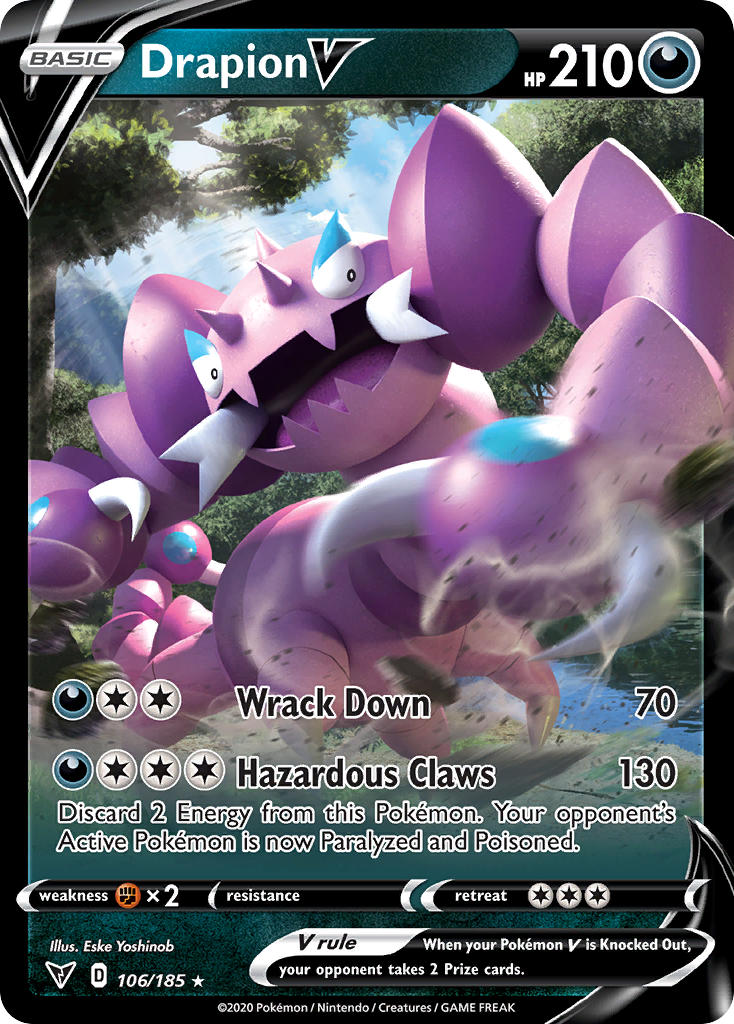 Drapion V (106/185) [Sword & Shield: Vivid Voltage] | Odin's Place