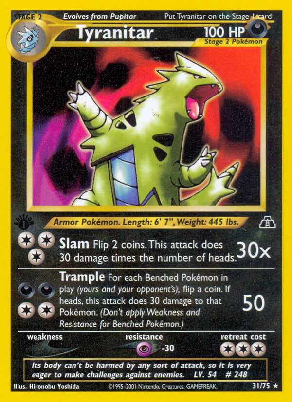 Tyranitar (31/75) [Neo Discovery 1st Edition] | Odin's Place
