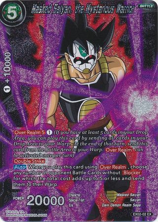Masked Saiyan, the Mysterious Warrior (Foil) (EX02-02) [Dark Demon's Villains] | Odin's Place
