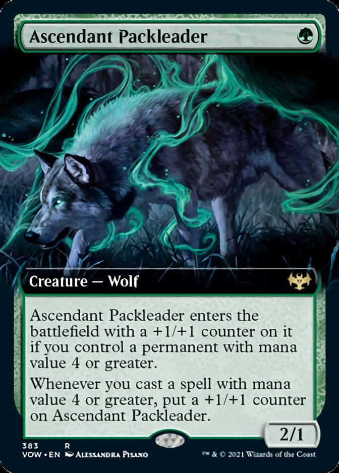 Ascendant Packleader (Extended Art) [Innistrad: Crimson Vow] | Odin's Place