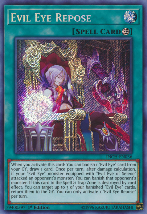 Evil Eye Repose [INCH-EN036] Secret Rare | Odin's Place