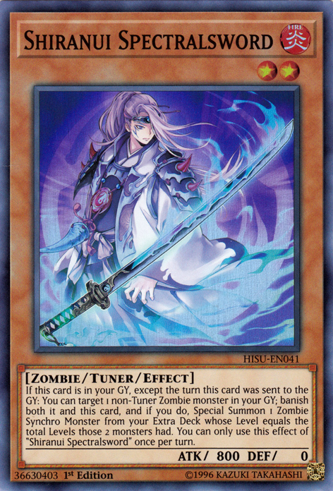 Shiranui Spectralsword [HISU-EN041] Super Rare | Odin's Place
