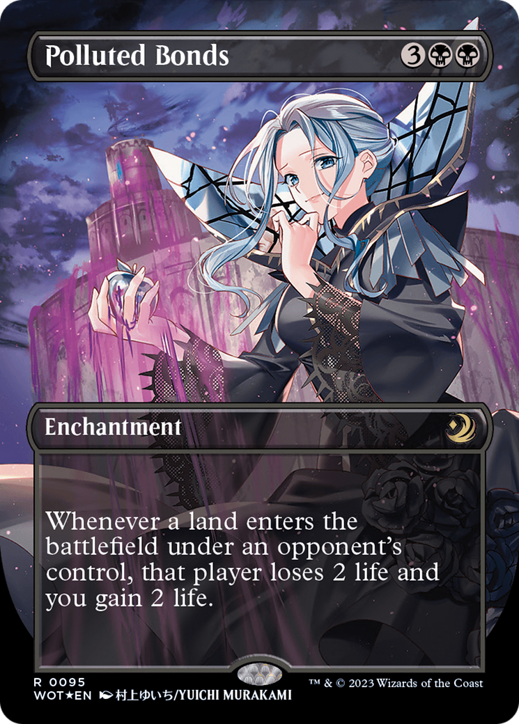 Polluted Bonds (Anime Borderless) (Confetti Foil) [Wilds of Eldraine: Enchanting Tales] | Odin's Place