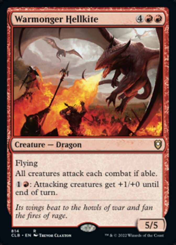 Warmonger Hellkite [Commander Legends: Battle for Baldur's Gate] | Odin's Place