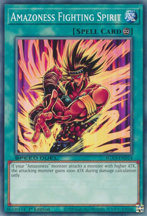 Amazoness Fighting Spirit [SGX3-END14] Common | Odin's Place