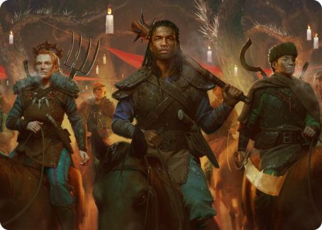 Candlelit Cavalry Art Card [Innistrad: Midnight Hunt Art Series] | Odin's Place