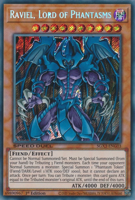 Raviel, Lord of Phantasms [SGX3-ENG03] Secret Rare | Odin's Place