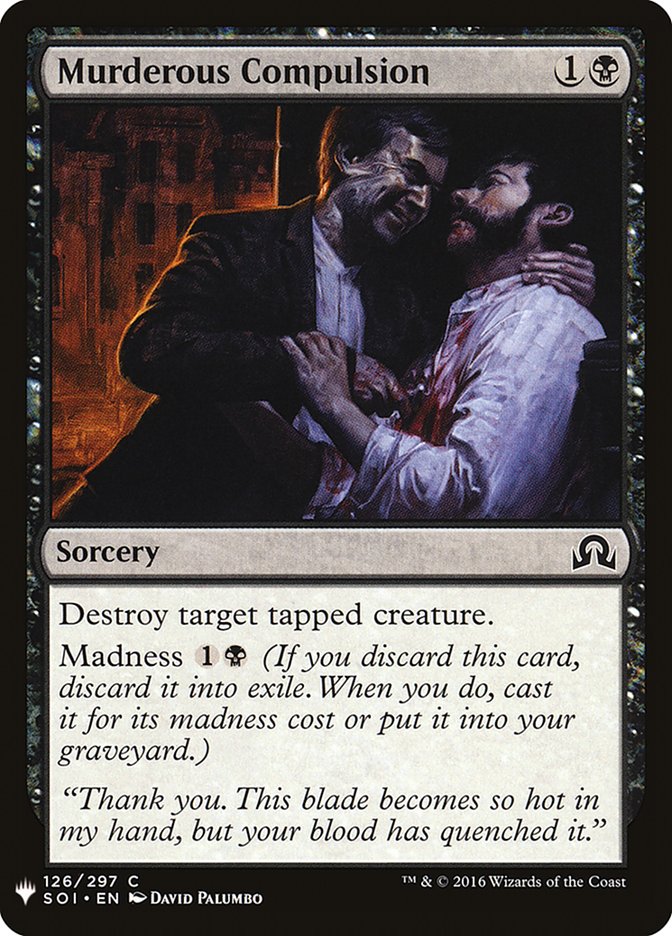 Murderous Compulsion [Mystery Booster] | Odin's Place