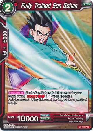 Fully Trained Son Gohan (BT2-007) [Union Force] | Odin's Place