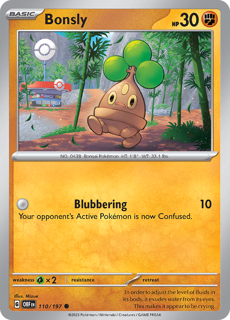 Bonsly (110/197) [Scarlet & Violet: Obsidian Flames] | Odin's Place