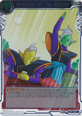 Betrayal of the Master (BT7-045_PR) [Assault of the Saiyans Prerelease Promos] | Odin's Place