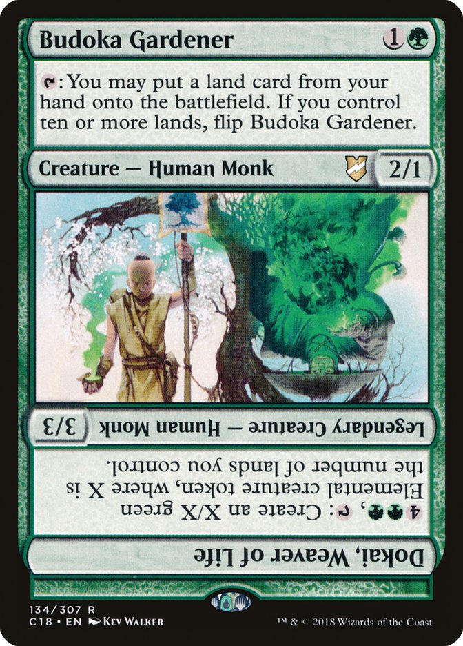 Budoka Gardener // Dokai, Weaver of Life (134) [Commander 2018] | Odin's Place