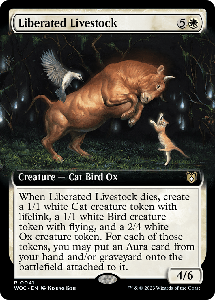 Liberated Livestock (Extended Art) [Wilds of Eldraine Commander] | Odin's Place