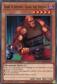 Dark Scorpion - Gorg the Strong [SBCB-EN155] Common | Odin's Place