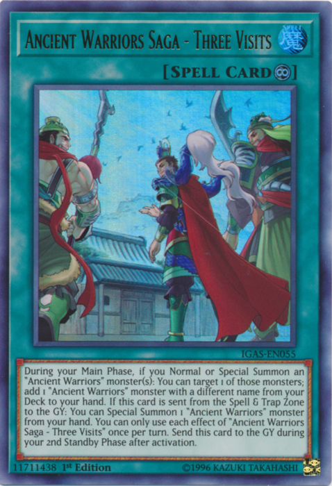 Ancient Warriors Saga - Three Visits [IGAS-EN055] Ultra Rare | Odin's Place