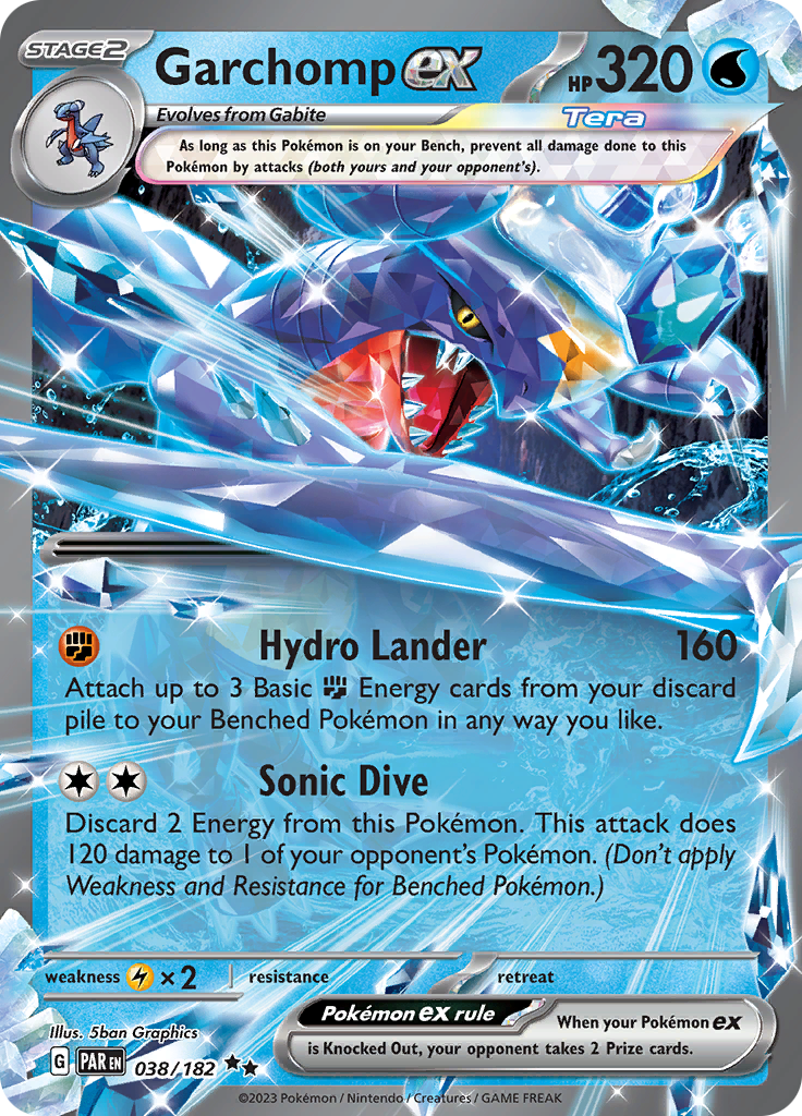 Garchomp ex (038/182) [Scarlet & Violet: Paradox Rift] | Odin's Place