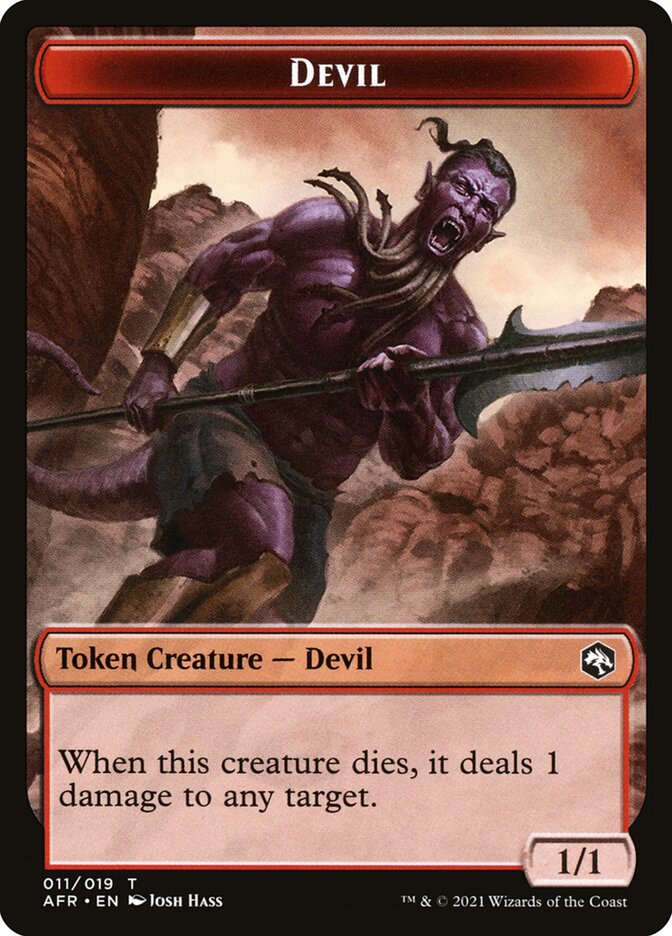 Devil Token [Dungeons & Dragons: Adventures in the Forgotten Realms Tokens] | Odin's Place