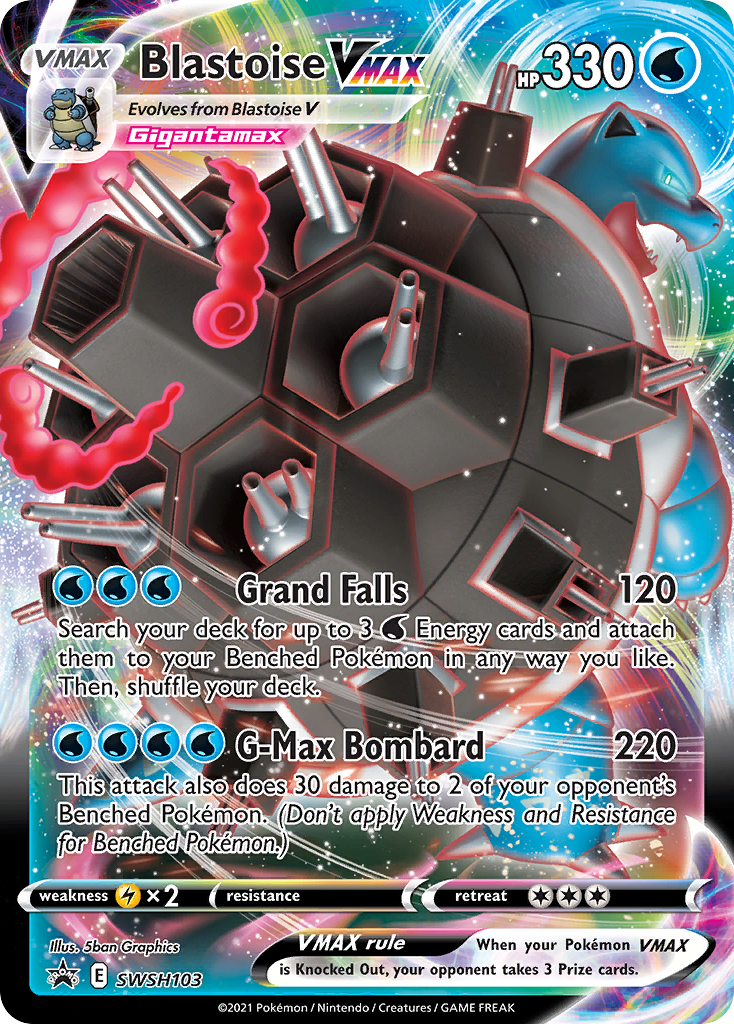 Blastoise VMAX (SWSH103) (Jumbo Card) [Sword & Shield: Black Star Promos] | Odin's Place