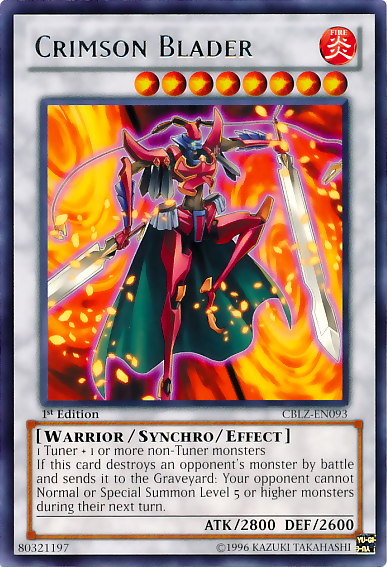Crimson Blader [CBLZ-EN093] Rare | Odin's Place