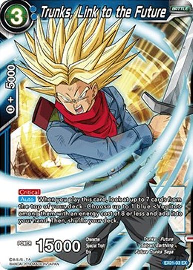Trunks, Link to the Future (EX01-03) [Mighty Heroes] | Odin's Place