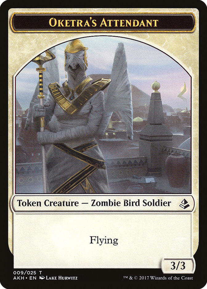 Oketra's Attendant // Beast Double-Sided Token [Amonkhet Tokens] | Odin's Place