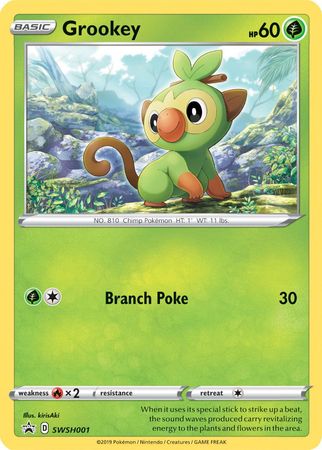 Grookey (SWSH001) [Sword & Shield: Black Star Promos] | Odin's Place