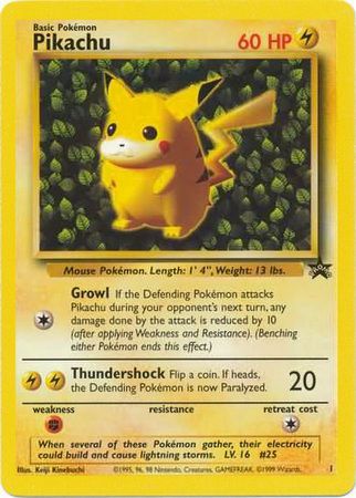 Pikachu (1) (Promo) [Wizards of the Coast: Black Star Promos] | Odin's Place