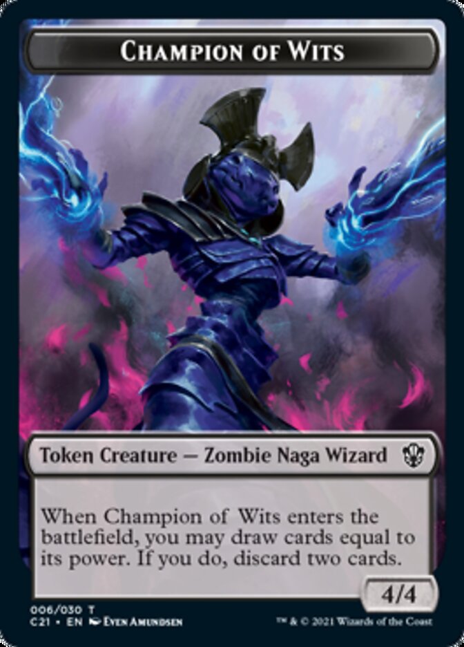 Eldrazi // Champion of Wits Double-Sided Token [Commander 2021 Tokens] | Odin's Place