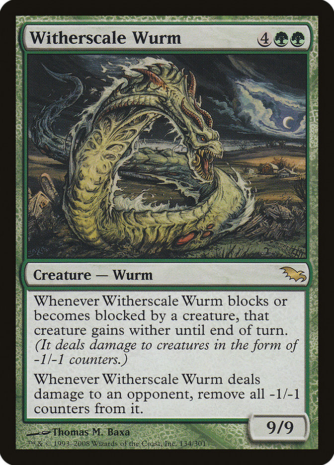 Witherscale Wurm (134) [Shadowmoor] | Odin's Place