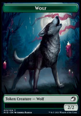 Wolf // Elemental Double-Sided Token [Innistrad: Midnight Hunt Tokens] | Odin's Place