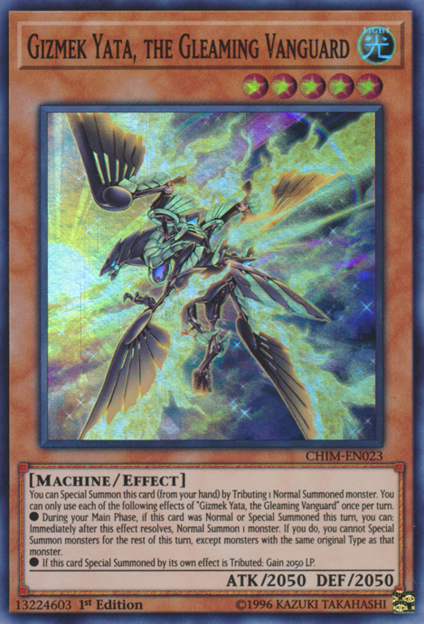 Gizmek Yata, the Gleaming Vanguard [CHIM-EN023] Super Rare | Odin's Place