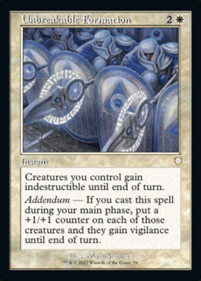 Unbreakable Formation (Retro) [The Brothers' War Commander] | Odin's Place