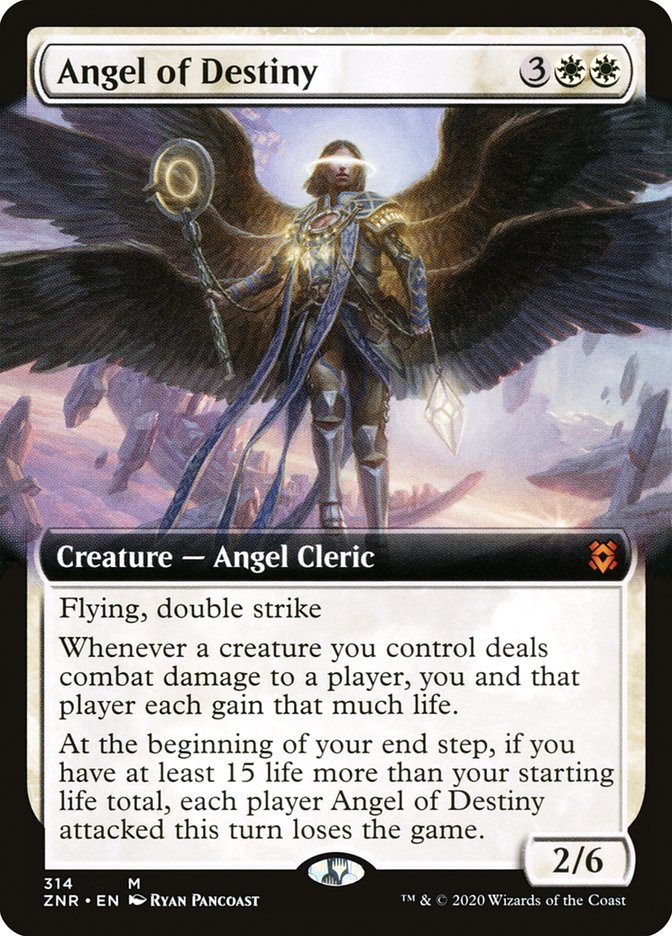 Angel of Destiny (Extended Art) [Zendikar Rising] | Odin's Place