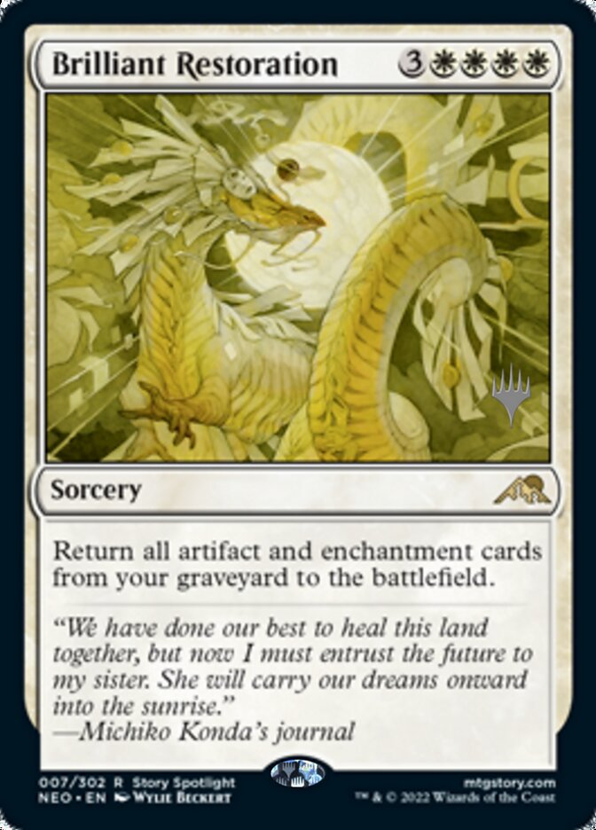 Brilliant Restoration (Promo Pack) [Kamigawa: Neon Dynasty Promos] | Odin's Place