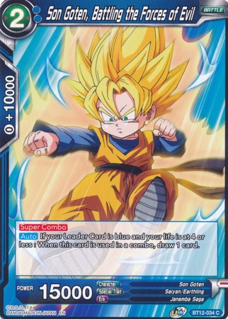 Son Goten, Battling the Forces of Evil (BT12-034) [Vicious Rejuvenation] | Odin's Place