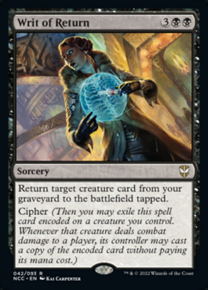Writ of Return [Streets of New Capenna Commander] | Odin's Place
