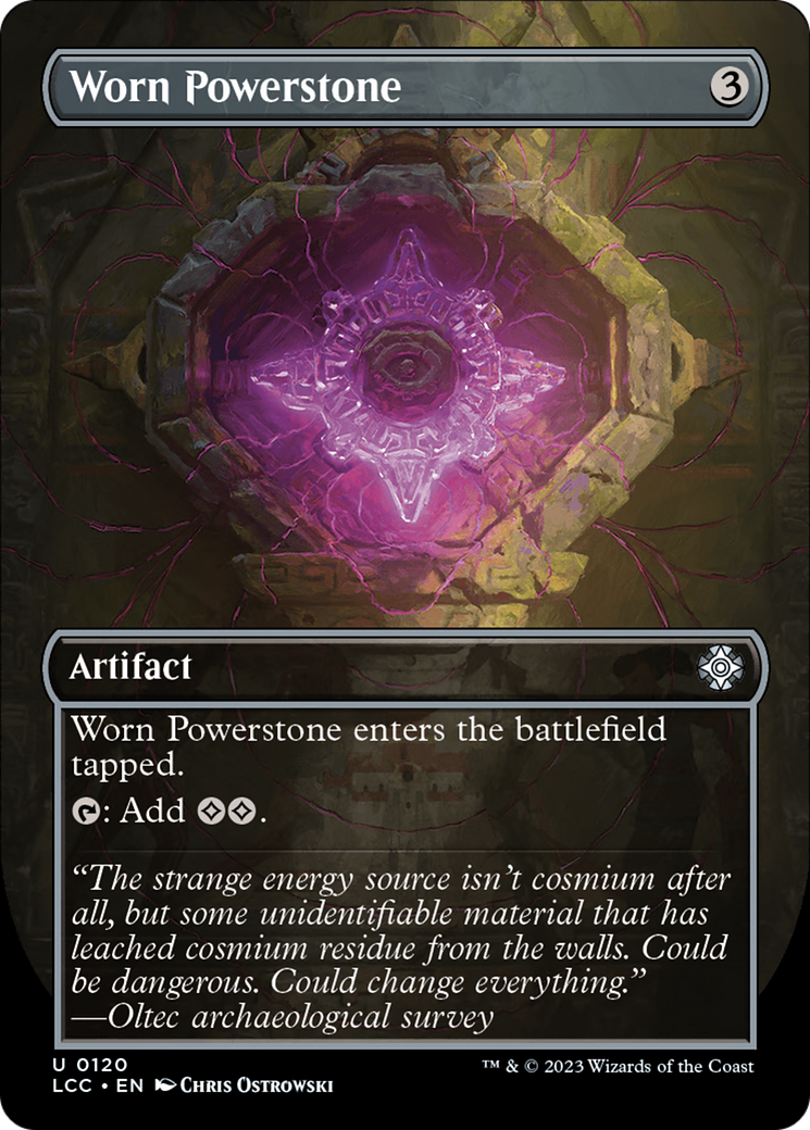 Worn Powerstone (Borderless) [The Lost Caverns of Ixalan Commander] | Odin's Place
