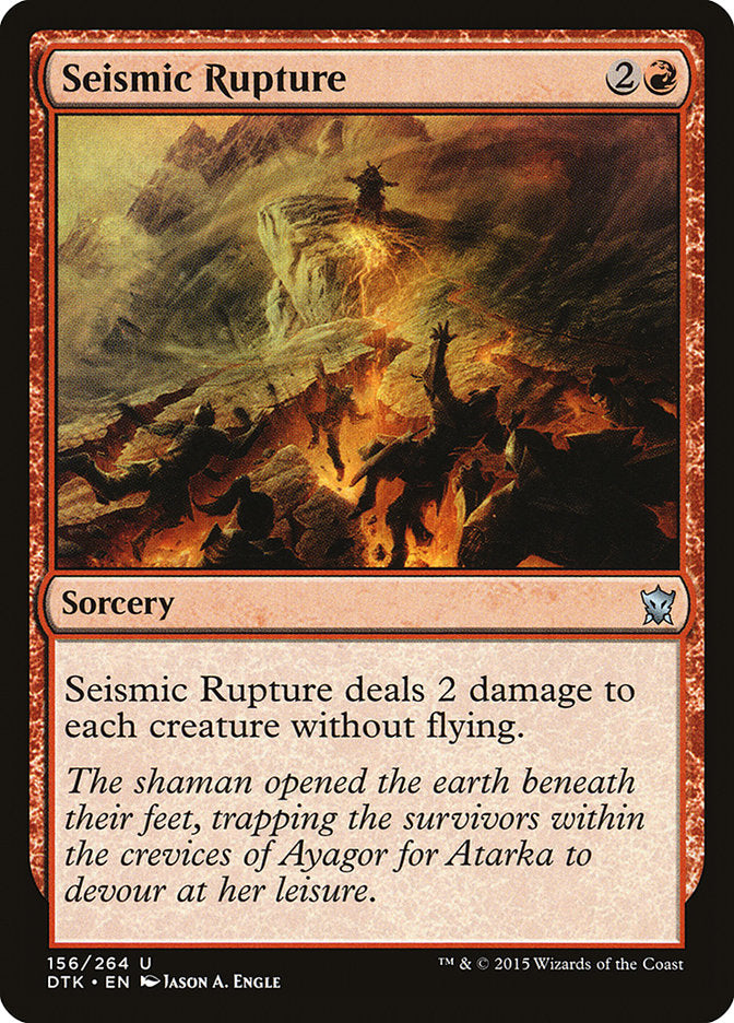 Seismic Rupture (156) [Dragons of Tarkir] | Odin's Place