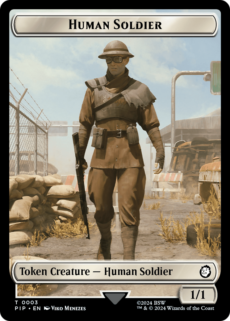 Soldier (004) // Human Soldier Double-Sided Token [Fallout Tokens] | Odin's Place