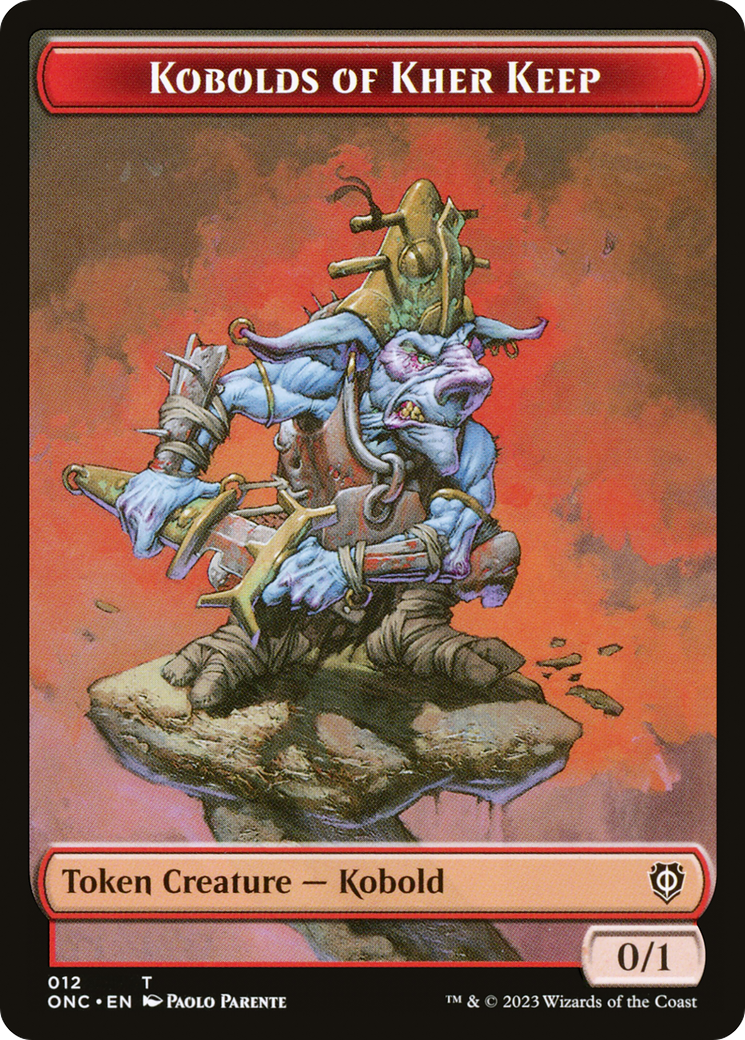 Kobolds of Kher Keep // Dragon Double-Sided Token [Phyrexia: All Will Be One Commander Tokens] | Odin's Place