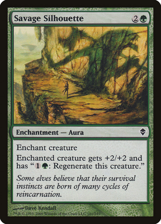 Savage Silhouette (181) [Zendikar] | Odin's Place