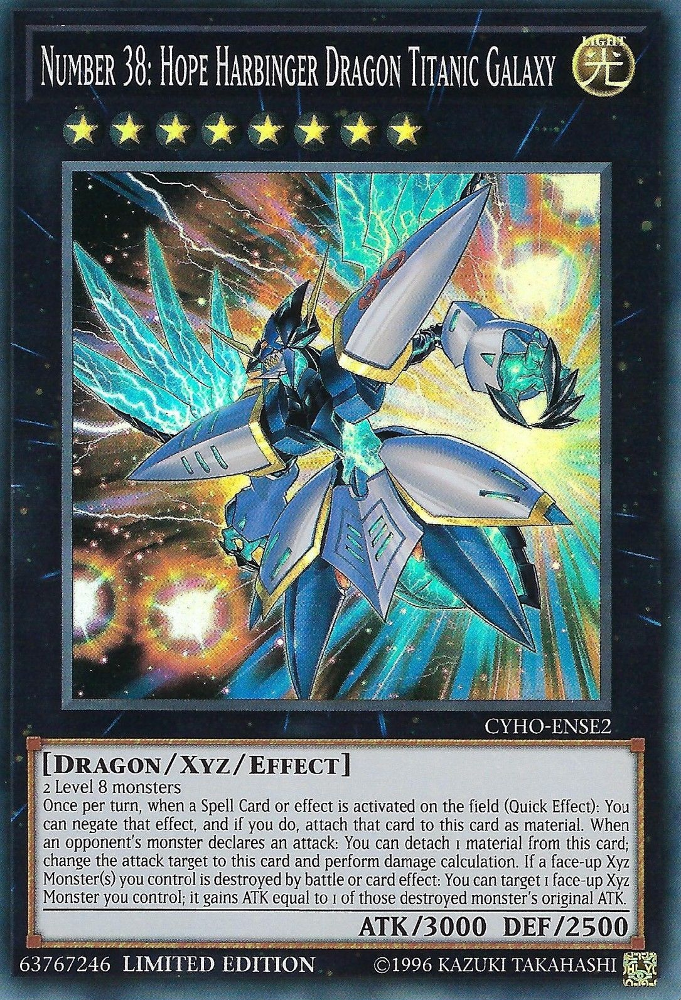 Number 38: Hope Harbinger Dragon Titanic Galaxy [CYHO-ENSE2] Super Rare | Odin's Place